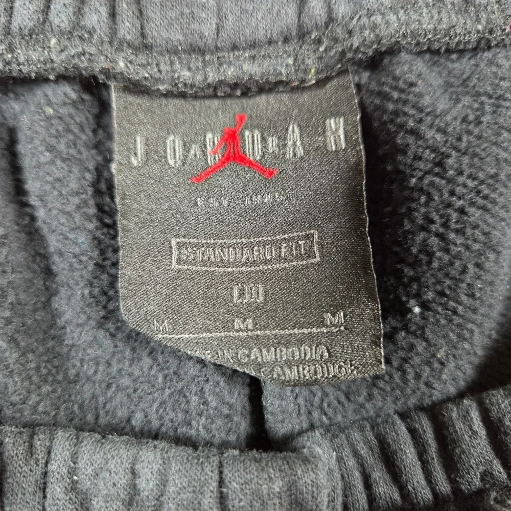 Jordan Mens Jumpman Fleece Sweatpants Black Joggers Standard Fit Medium